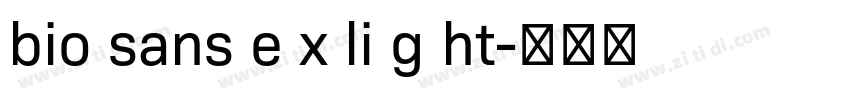 bio sans e x li g ht字体转换